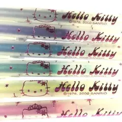 キティちゃんボールペン！メタリックゲル！6本セット！ケース入り！超美品！