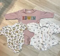EDWIN 花柄ロンパース サイズ70