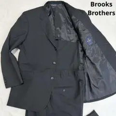 121 ブルックスブラザーズ BROOKS COOL スーツ XXL モヘヤ 黒のサムネイル