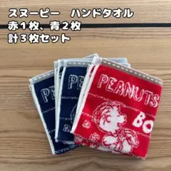 【新品・未使用】PEANUTS 3枚セット（赤1枚、青2枚）