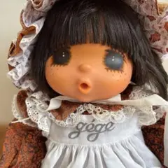 米山京子先生の教室で作りました。青と白の花柄ドレスの人形 - メルカリ