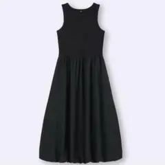 バブルヘムワンピース ノースリーブ GU
