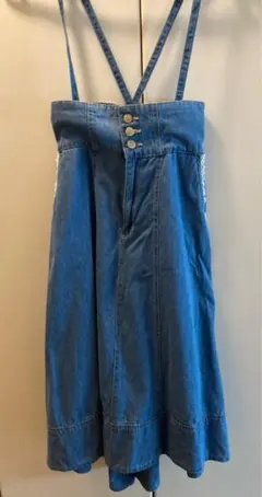 axes ハイウエスト デニムフレアスカート