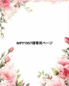 MPY1957様専用ページ