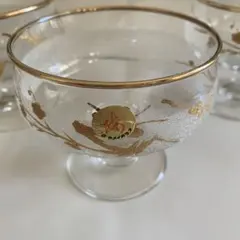 【昭和レトロ】カメイガラス　梅　3個