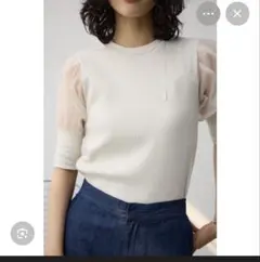 アズールシアースリーブパフトップス