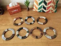 ハンドメイド コースター 鍋敷き リング型 1～7番選択