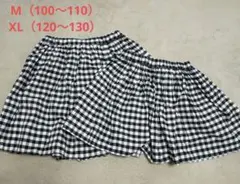 グローバルワーク　ギンガムチェック　スカート　M&XL