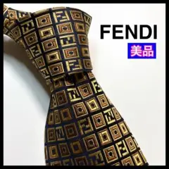 ✨美品✨FENDI フェンディ ネクタイ 極大ズッカ柄 ビジネス 総柄
