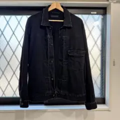ユニクロ　デニムジャケット　ダークグレー　XL