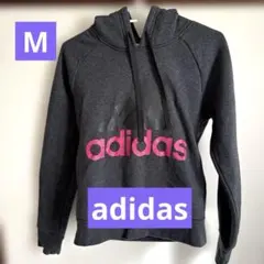 ★adidas★ フード付きグレーパーカー Mサイズ★最終価格★
