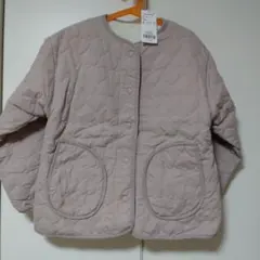 新品　ピンクキルティングジャケット 140cm