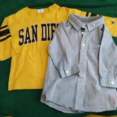 champion七分袖Tシャツ　グローバルワーク七分袖　シャツ　2点セット