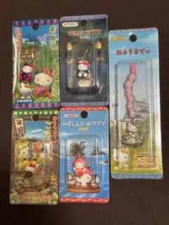 値下げ！【東海限定】ハローキティご当地ストラップ5点セット