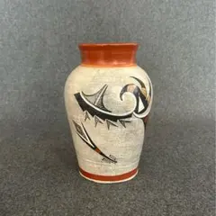 やちむん 新垣 勲さん 壺 魚紋 赤絵 壺屋焼 工芸品 - メルカリ