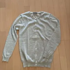 MACPHEE クルーネックラメカーディガン S
