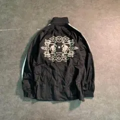 【梁山泊】バックプリント　トラックジャケット　ジャージ　古着 used 6LA1