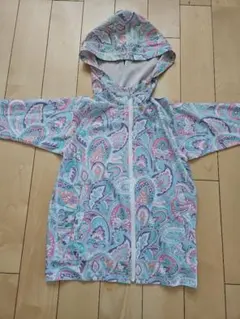 ペイズリー柄 フード付きラッシュガード　サイズ140