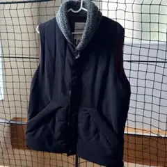 【WHO'S WHO】ボア襟 中綿ベスト