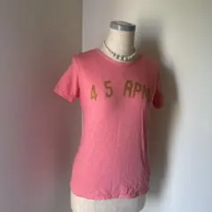 45RPM ピンク 半袖Tシャツ　コットン天竺ジンバブエ星のサムネイル