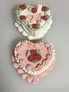 クレイケーキ ミニケーキ 推し活 フェイクケーキ ピンク ホワイト セット