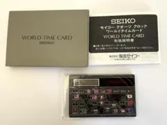 セイコークオーツクロックワールドタイムカード - メルカリ