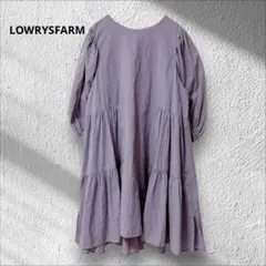 ローリーズファーム　チュニック　パープル　コットン100% ブラウス