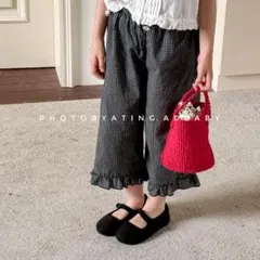 韓国子供服　韓国ベビー服　ズボン　パンツ　フリル