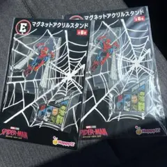 スパイダーマン Happyくじ E賞 マグネットアクリルスタンド 2個セットのサムネイル
