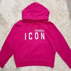 【超人気】 DSQUARED2 ICON パーカー ピンク レディース