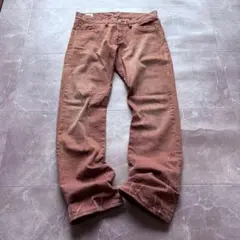 00s archive fade red denim pants swag