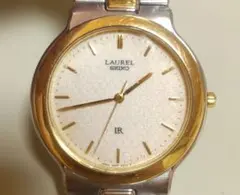 【稼動品レア】SEIKO LAUREL　メンズ腕時計　クォーツ　コンビカラー