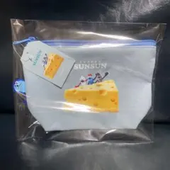 パペットスンスン ぴょこっとポーチ ブルー タグ付き