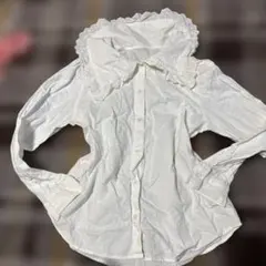 GU 姫レース　ホワイト長袖シャツ