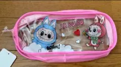LA BUBU キャラクター透明ポーチ