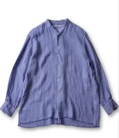 ドゥルンの横糸アムンゼン フリンジシャツ くすんだpurpleサイズ2 ドゥルンの横糸アムンゼン フリンジシャツ くすんだpurpleサイズ2
