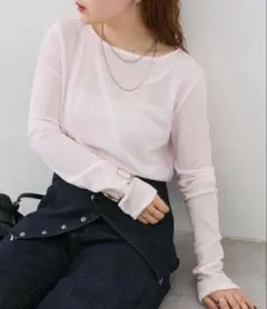 mystic シアーロングTシャツ
