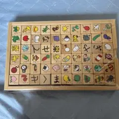 木製ひらがな積み木 知育玩具 文字学習のサムネイル