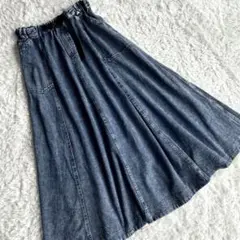 未使用！niko and... ベルトアソートフレアスカート デニムスカート