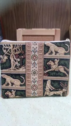 クリスマスセールエジプト古代柄ポーチ