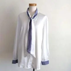 ミレジェネ　スカーフタイブラウス/シフォン100