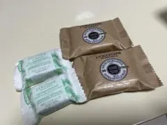 ロクシタンREVバスキューブ浴用化粧料2個SHバターソープ石鹸2個