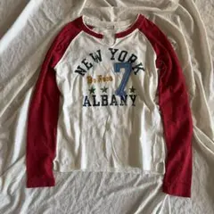 y2k カットソー　ラグラン　ギャル　平成　グランジ　ロンT パンク　ロック