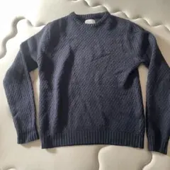 値下げ　SATURDAYS SURF NYC ダークブルー セーター Sのサムネイル