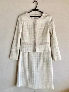 ノーカラージャケット&スカート　即日発送可