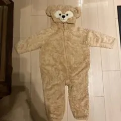 ダッフィーコスチューム 100 フード付き ベージュ