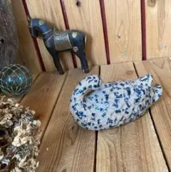 빈티지 * 오래 된 물새 도자기 장식 D21cm * 오브제 장식 데코이