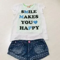 トップス　デニムショートパンツ　セット　120cm