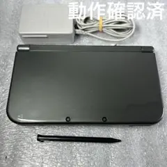 【動作品】Newニンテンドー3DSLL 本体メタリックブラック　充電器セット
