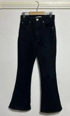 MOUSSY ブラックブーツカットデニム